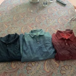 THREE Travel smart by roundtree and yorke POLOs.